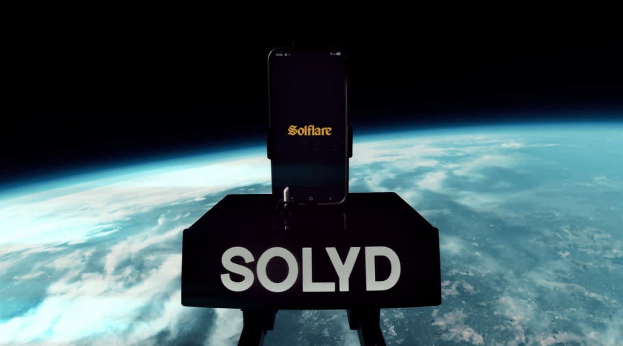 Solflare in space